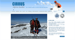 Desktop Screenshot of cirrusalpineguides.com